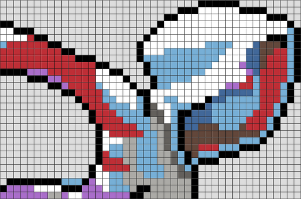 Spider-Gwen Pixel Art