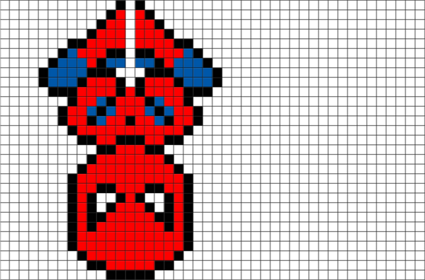Spider Man Pixel Art