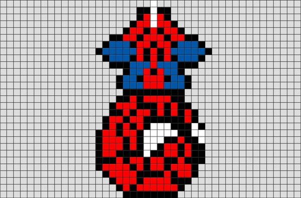 Spiderman Pixel Art