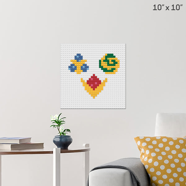 Spiritual Stones - Version 1 Brick Poster