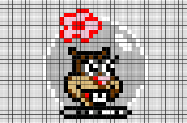 Spongebob Squarepants Sandy Cheeks Pixel Art