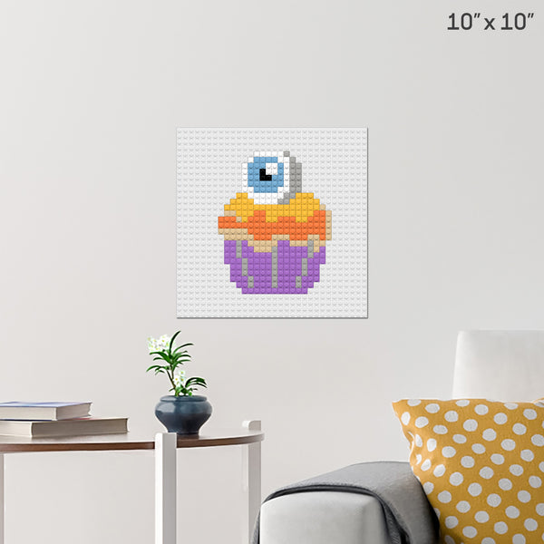 Spooky Cupcake Brick Poster