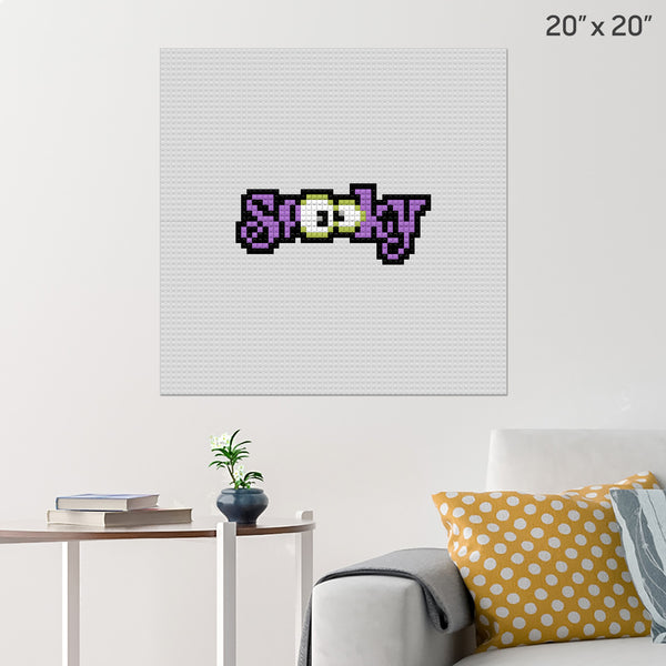 Spooky Brick Poster