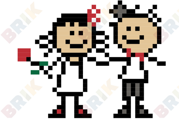 Spouse's Day Pixel Art