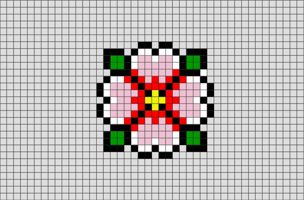 Spring Flower Pixel Art