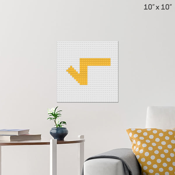 Square Root Brick Poster