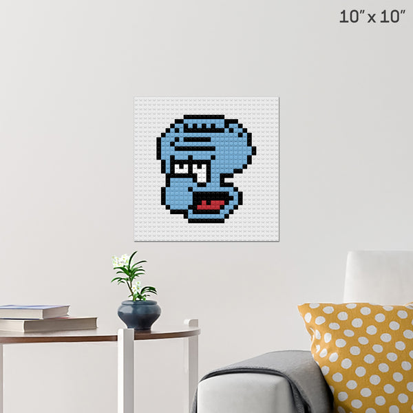 Squidward  Spongebob Brick Poster