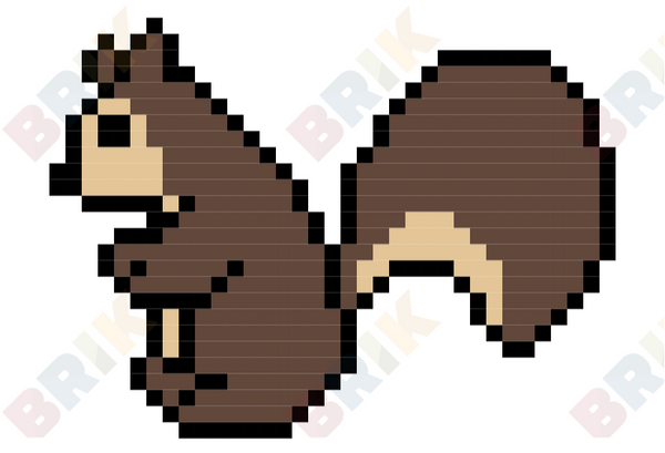 Squirrel Appreciation Day Pixel Art