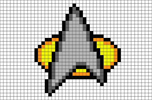 Star Trek Communicator Pixel Art