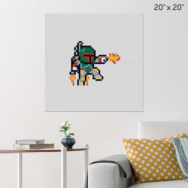 Star Wars Boba Fett Brick Poster