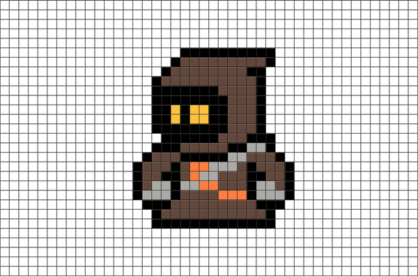 Star Wars Jawa Pixel Art