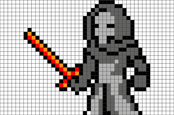 Star Wars Kylo Ren Pixel Art