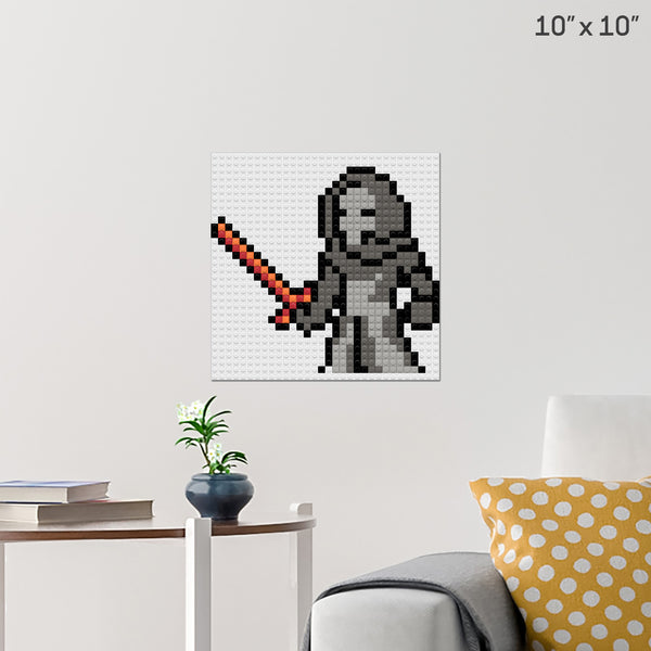 Star Wars Kylo Ren Brick Poster