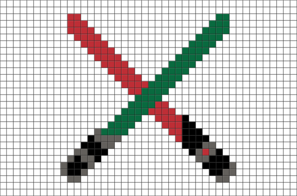 Star Wars Light Saber Pixel Art