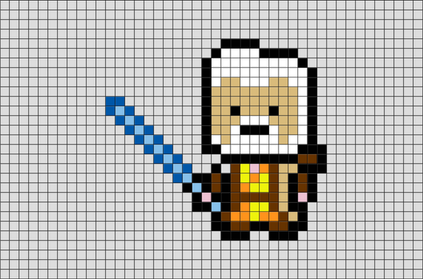 Star Wars Obi-Wan Pixel Art