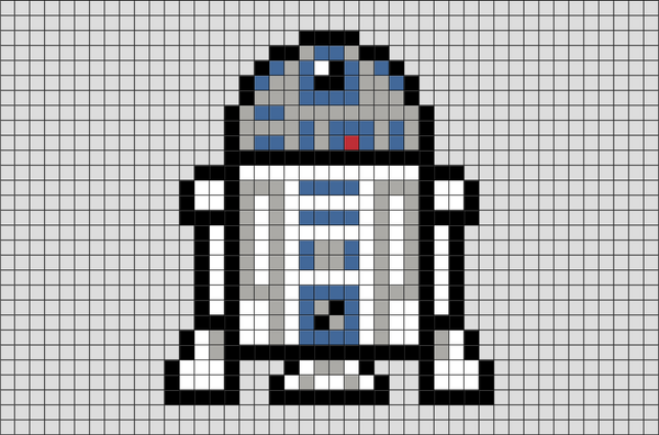 Star Wars R2-D2 Pixel Art