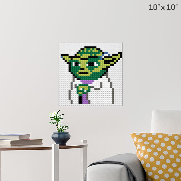 Star Wars Yoda Brick Poster