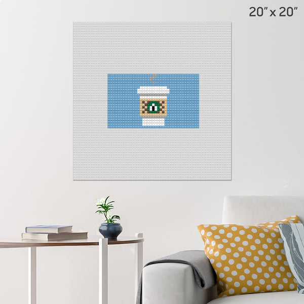 Starbucks Coffee Cup Brick Poster