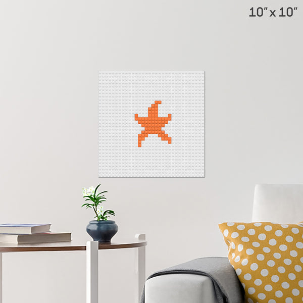 Starfish Brick Poster