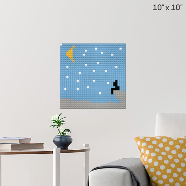 Stary night Brick Poster