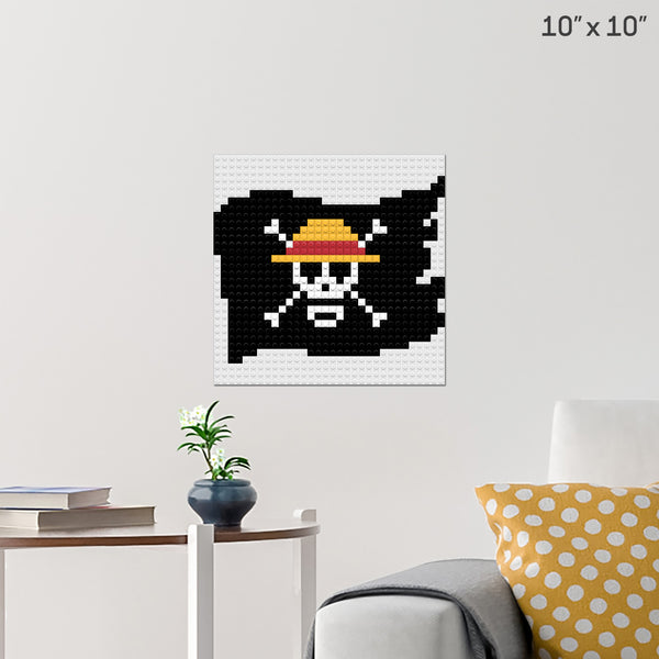 Staw Hat Pirates Brick Poster
