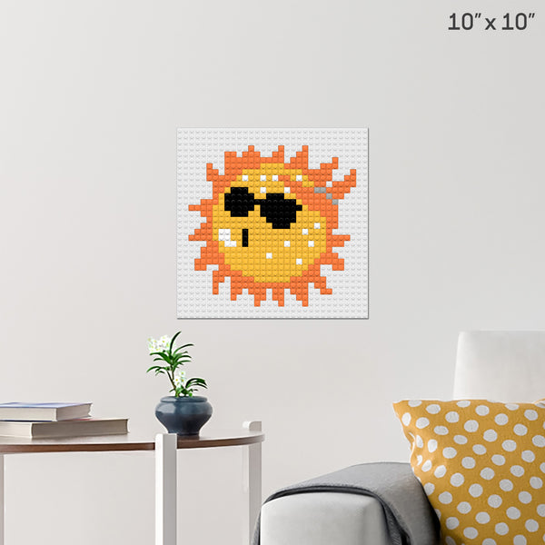 Stay Out of the Sun Day Brick Poster