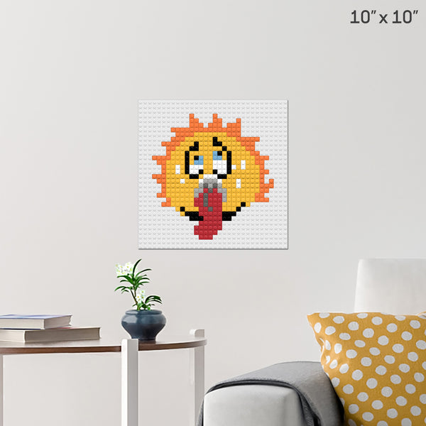 Stay Out of the Sun Day Brick Poster