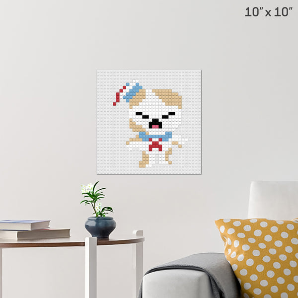 Stay Puft Marshmallow Man Brick Poster