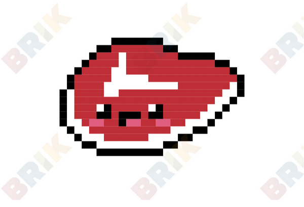 Steak Pixel Art