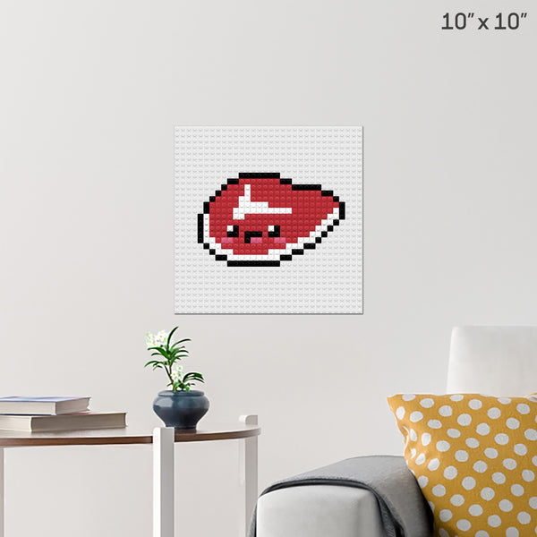 Steak Brick Poster