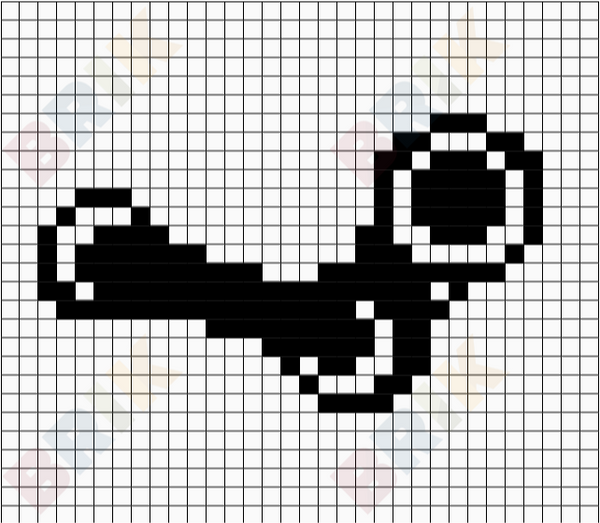 Steam Logo Pixelart