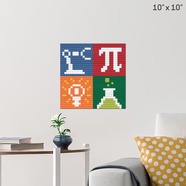 STEM Sign 2 Brick Poster