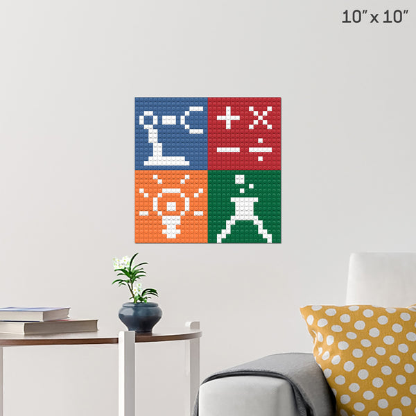 STEM Sign Brick Poster