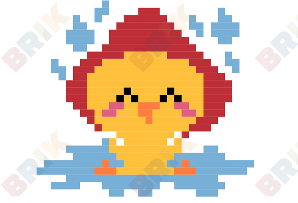 Step in a Puddle and Splash Your Friend's Day Pixel Art