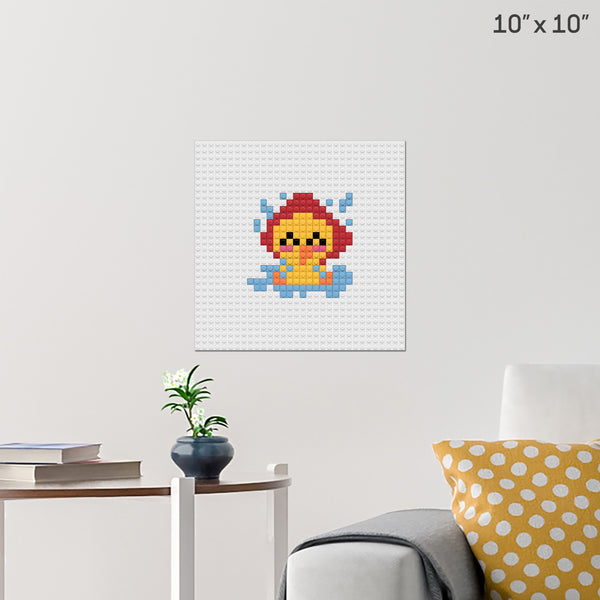 Step in a Puddle and Splash Your Friend's Day Brick Poster