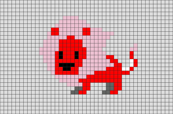 Steven Universe Lion Pixel Art