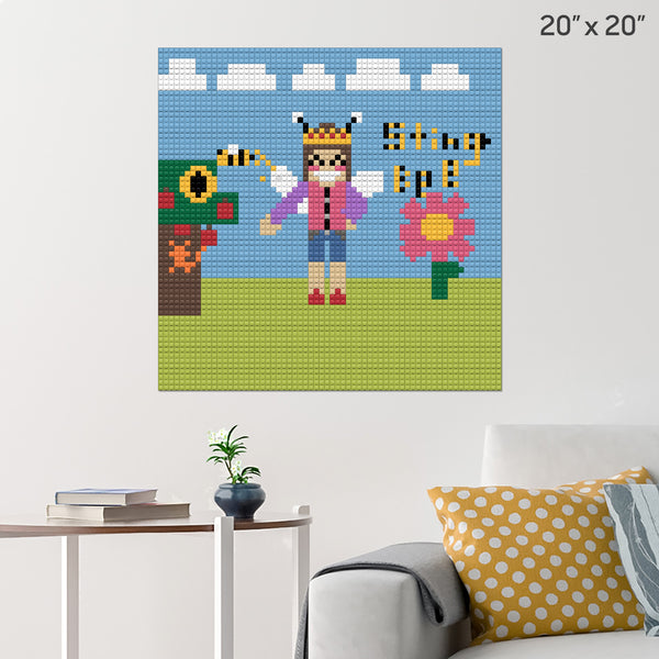 StingBee The Superhero Brick Poster