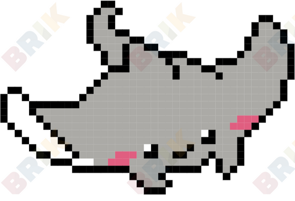 Stingray Pixel Art
