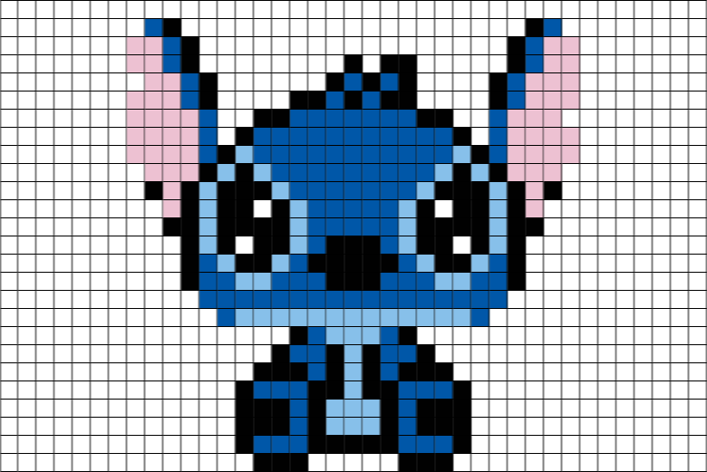 Stitch Disney Pixel Art – BRIK