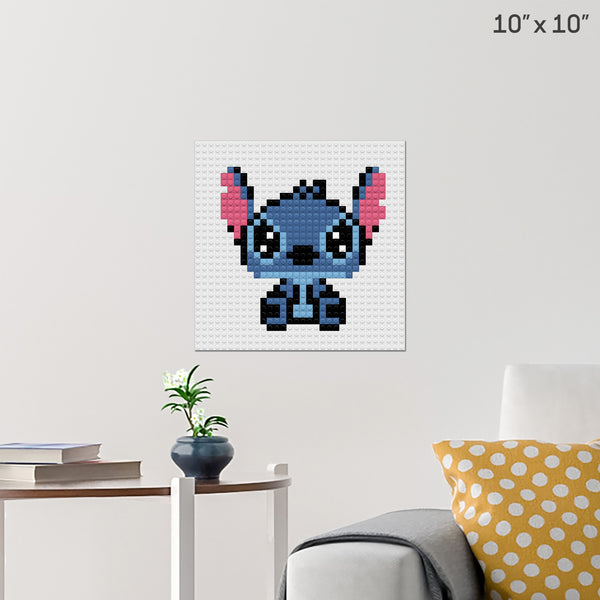 Stitch Disney Brick Poster