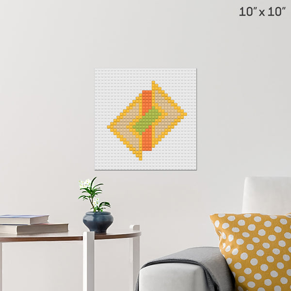 Stone Badge Brick Poster