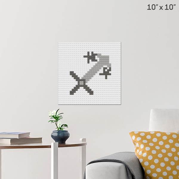stone blade Brick Poster