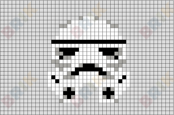 Stormtrooper Pixel Art