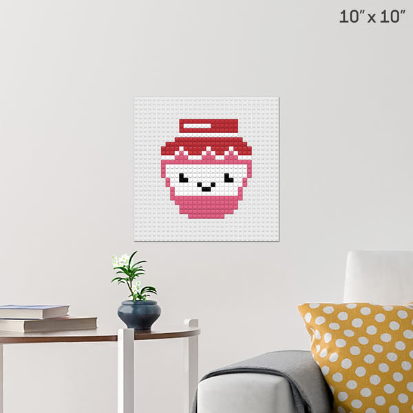 Strawberry Jam Brick Poster