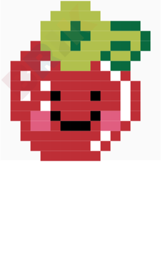 Strawberry Pixel Art