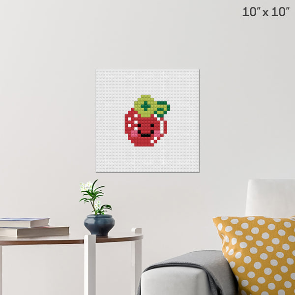 Strawberry Brick Poster