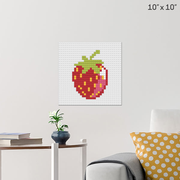 Strawberry Brick Poster