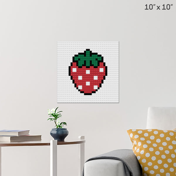 strawberry Brick Poster