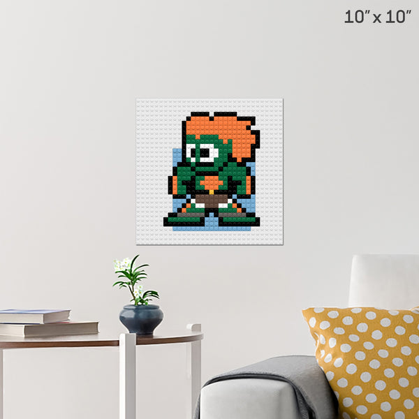 Street Fighter Blanka Brick Poster
