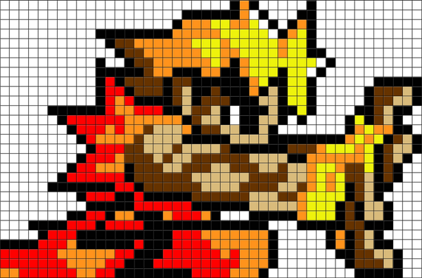 Street Fighter Ken Masters Pixel Art